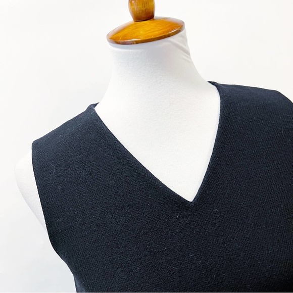 Kate Spade “Blaze A Trail” Black Sheath Blouse Vest Size 4 - Picture 6 of 10